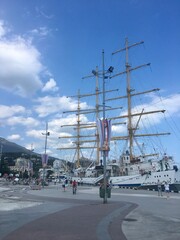 yacht in the harbor