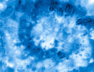 Indigo Tie Dye. Artistic Rock Background. Hippie 