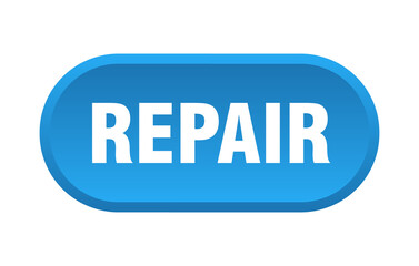 repair button. rounded sign on white background