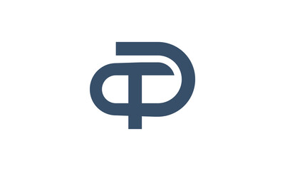 TD letter logo design and vector 