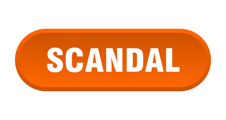 scandal button. rounded sign on white background