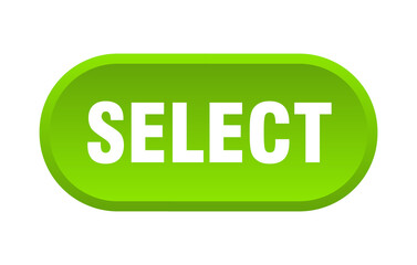 select button. rounded sign on white background