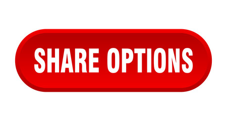 share options button. rounded sign on white background