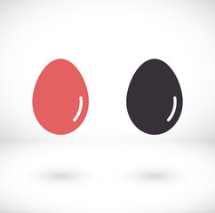 an egg icon vector. lorem ipsum Flat Design JPG