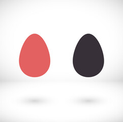 an egg icon vector. lorem ipsum Flat Design JPG