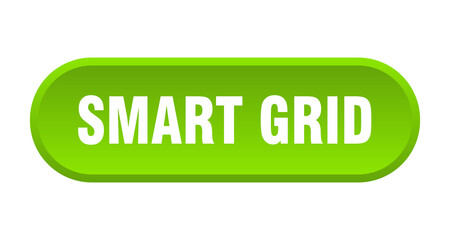 smart grid button. rounded sign on white background