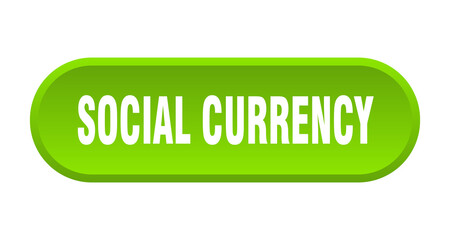 social currency button. rounded sign on white background