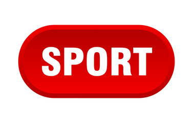 sport button. rounded sign on white background