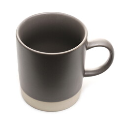 Porcelain mug, cup for coffee and other beverages isolated on white background