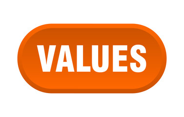 values button. rounded sign on white background