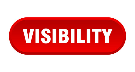 visibility button. rounded sign on white background
