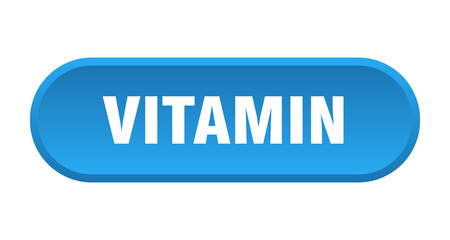 vitamin button. rounded sign on white background