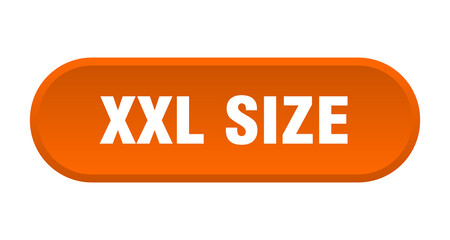 xxl size button. rounded sign on white background