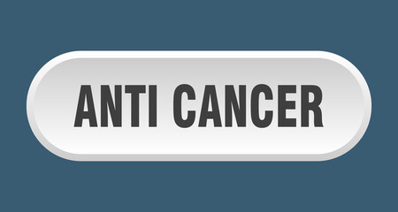 anti cancer button. rounded sign on white background