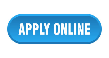 apply online button. rounded sign on white background