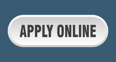 apply online button. rounded sign on white background