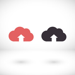 Download vector icon, cloud storage symbol. Modern, simple flat vector illustration of website or mobile application.