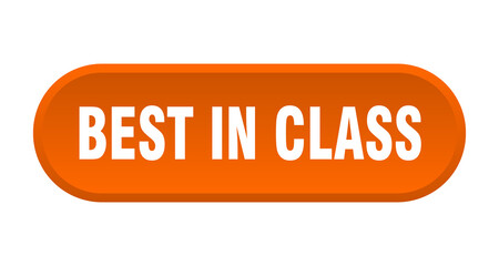 best in class button. rounded sign on white background