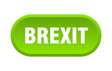 brexit button. rounded sign on white background