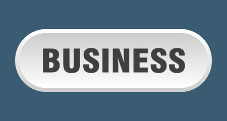 business button. rounded sign on white background