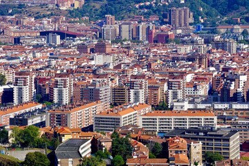 Fototapeta na wymiar cityscape of Bilbao city, Spain, architecture and Travel destination