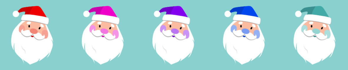 Regenbogen Weihnachtsmann