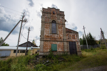 Fototapeta na wymiar Old abandoned mining electric station