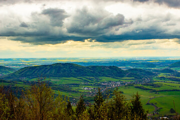 Fototapeta premium View from velky javornik to landscape 1