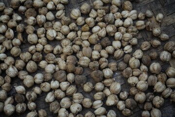close up of a pile of pepper
