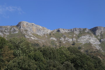 Fototapeta na wymiar Mountains in the interior of Basque Country