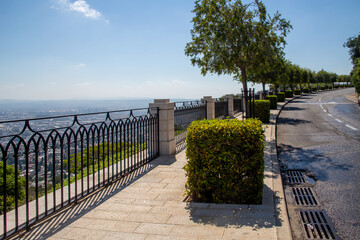 Sunny summer view of Louis Promenade and Haifu city