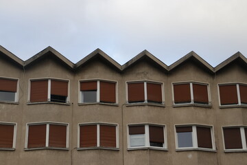 Facade of an apartments building