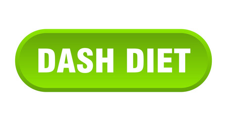 dash diet button. rounded sign on white background