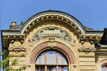 Fototapeta premium details of a patrician house in Neuchatel Switzerland