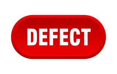 defect button. rounded sign on white background