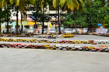 Go Karting in Bangalore, with camera panning