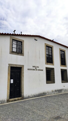 Esposende / Portugal - September 13, 2020: The facade of the Holy House of Mercy of Esposende.