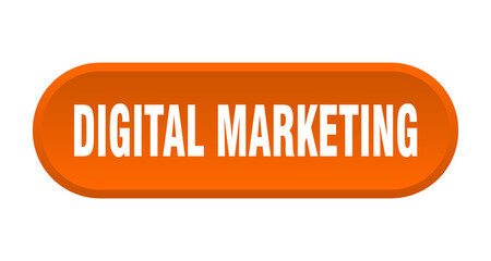 digital marketing button. rounded sign on white background