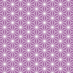 麻の葉模様　紫　4