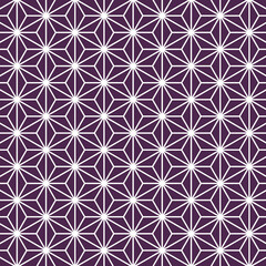 麻の葉模様　紫　1