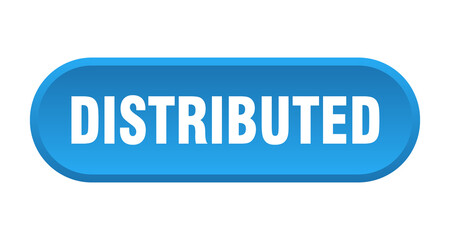 distributed button. rounded sign on white background