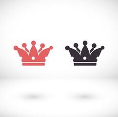 Crown Icon in trendy flat style isolated on grey background. Crown symbol for your web site design, logo, app, UI. Vector illustration