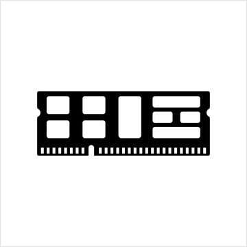 black ram memory module icon clip art preview