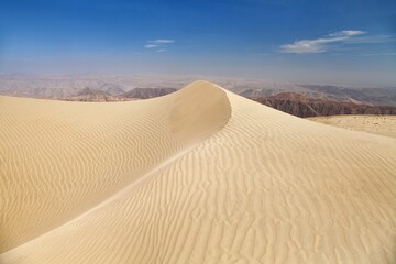 Cerro Blanco sand dune near Nasca or Nazca town in Peru