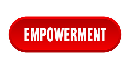 empowerment button. rounded sign on white background