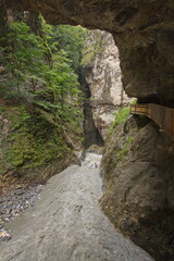 Landscape in Liechtensteinklamm in Salzburg Province,Austria,Europe
