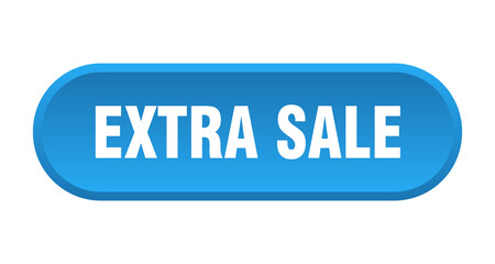 extra sale button. rounded sign on white background