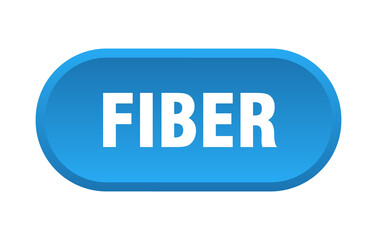 fiber button. rounded sign on white background