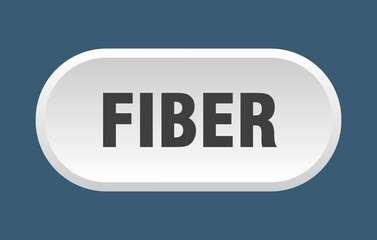 fiber button. rounded sign on white background