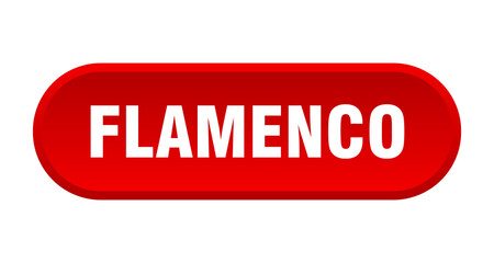 flamenco button. rounded sign on white background